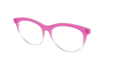 The Magenta Gradient Crystal - Angle Top Thumbnail - Pair Eyewear