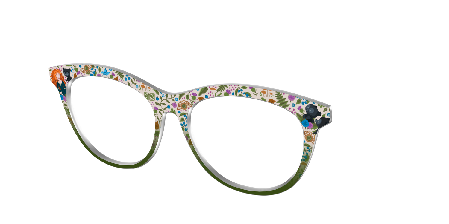 Merida's Brave and Bold Floral - Angle Top Image - Pair Eyewear