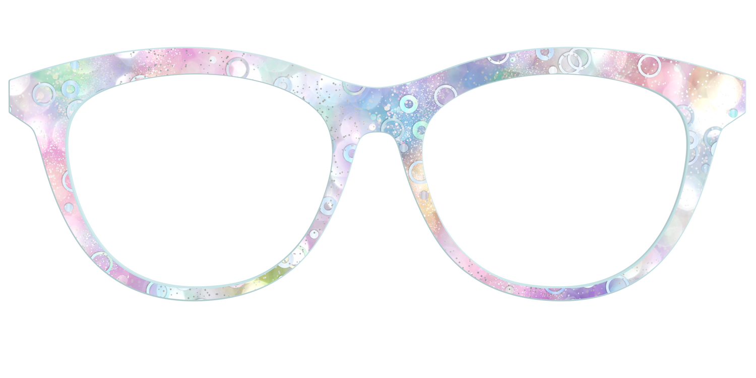 The Mermaid Bokeh with Bubble Glitter - Front Top Image - Pair Eyewear