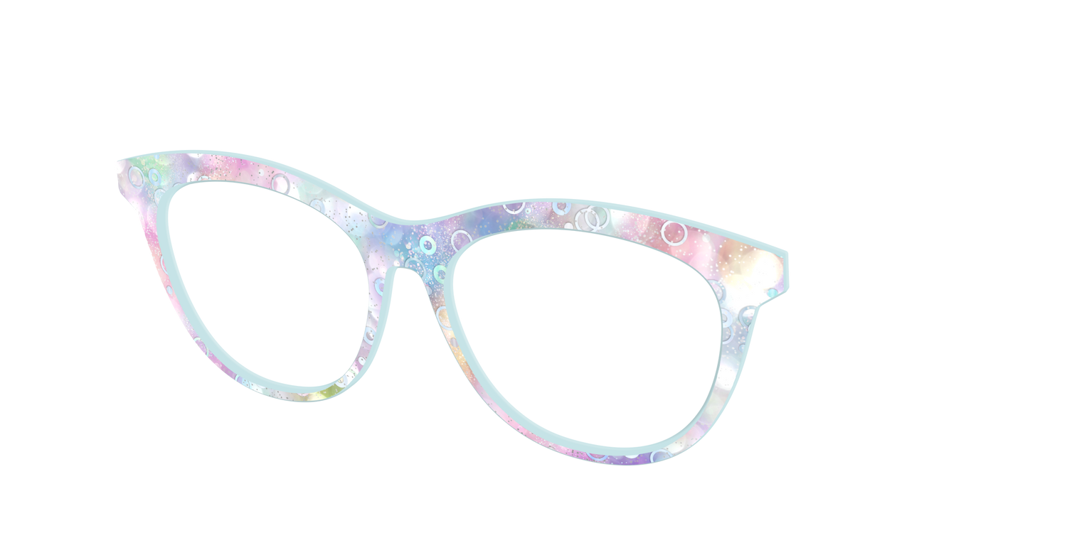 The Mermaid Bokeh with Bubble Glitter - Angle Top Image - Pair Eyewear