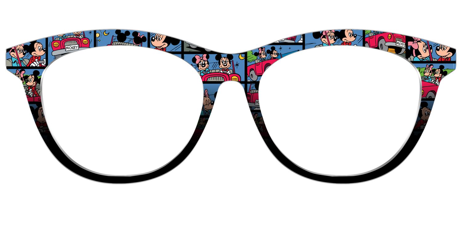 The Mickey & Minnie Comic Split - Front Top Image - Pair Eyewear