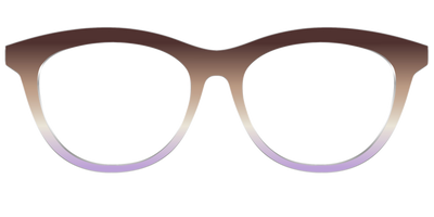 The Mocha to Light Lavender Gradient - Front Top Thumbnail - Pair Eyewear