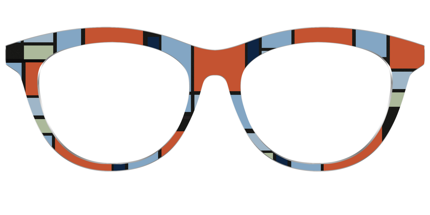 Mondrian Composition - Front Top Image - Pair Eyewear