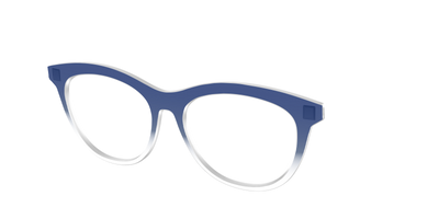 The Navy Gradient Crystal - Angle Top Thumbnail - Pair Eyewear
