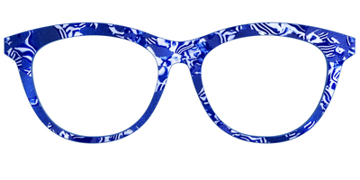 The Navy Shimmer Mosaic - Front Top Thumbnail - Pair Eyewear
