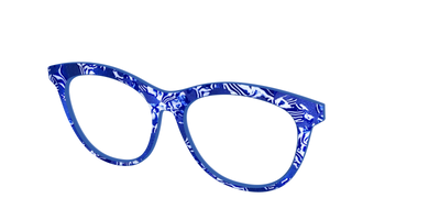 The Navy Shimmer Mosaic - Angle Top Thumbnail - Pair Eyewear