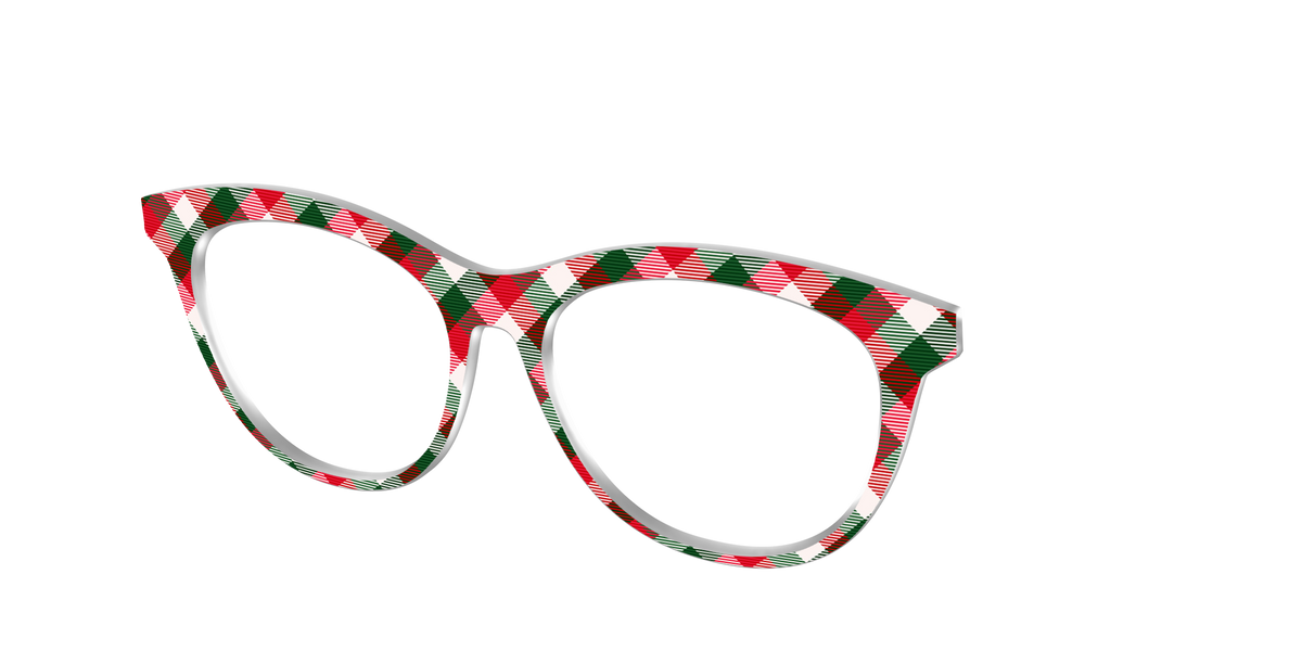 The Nice List Plaid - Angle Top Image - Pair Eyewear