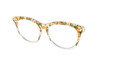The Orange Blossom Glitter Crystal - Angle Top Thumbnail - Pair Eyewear