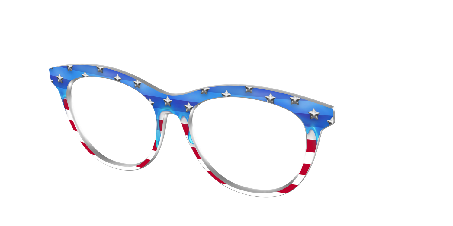 The Patriotic Slime - Angle Top Image - Pair Eyewear