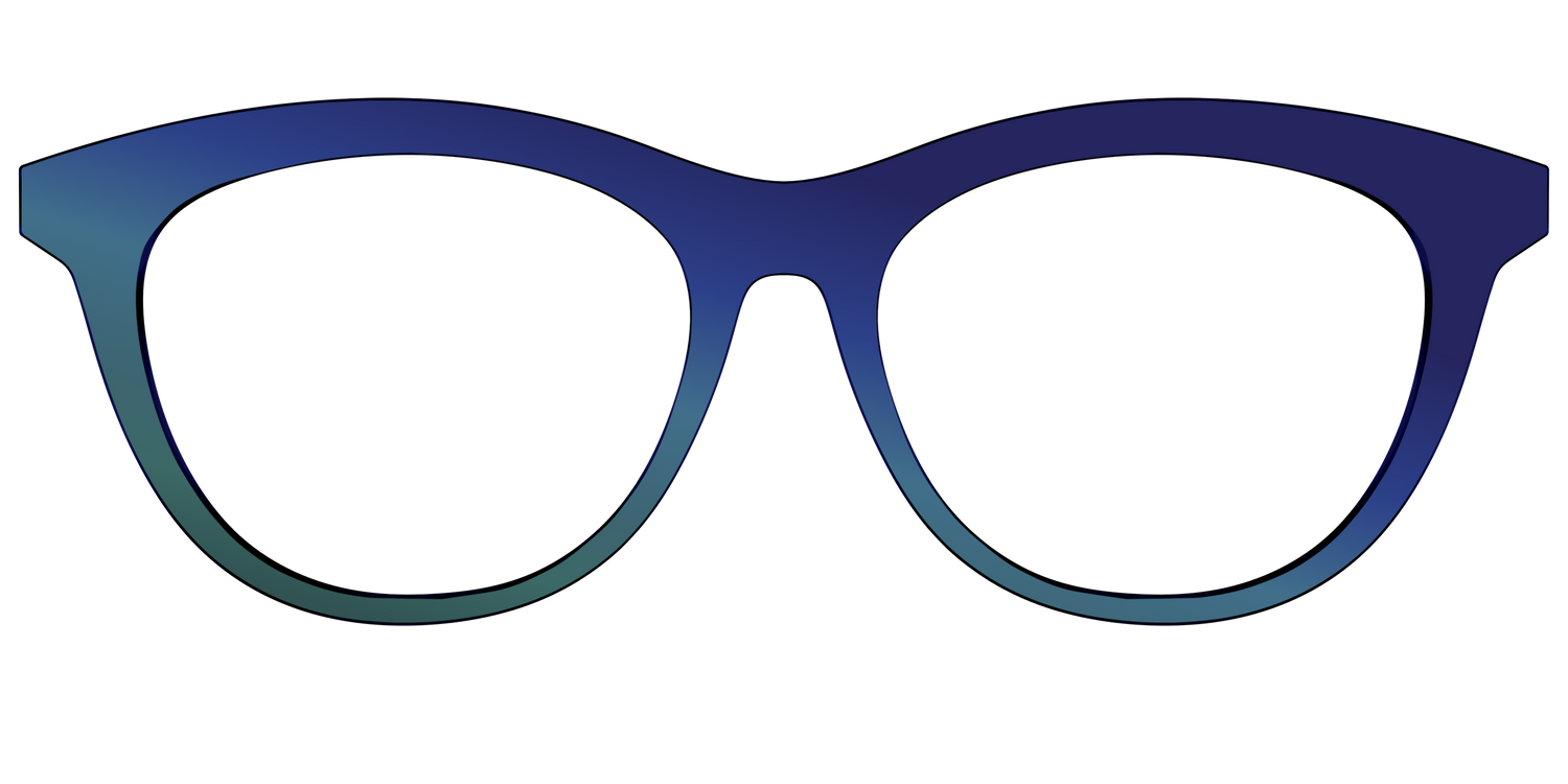 The Peacock Ombre - Front Top Image - Pair Eyewear