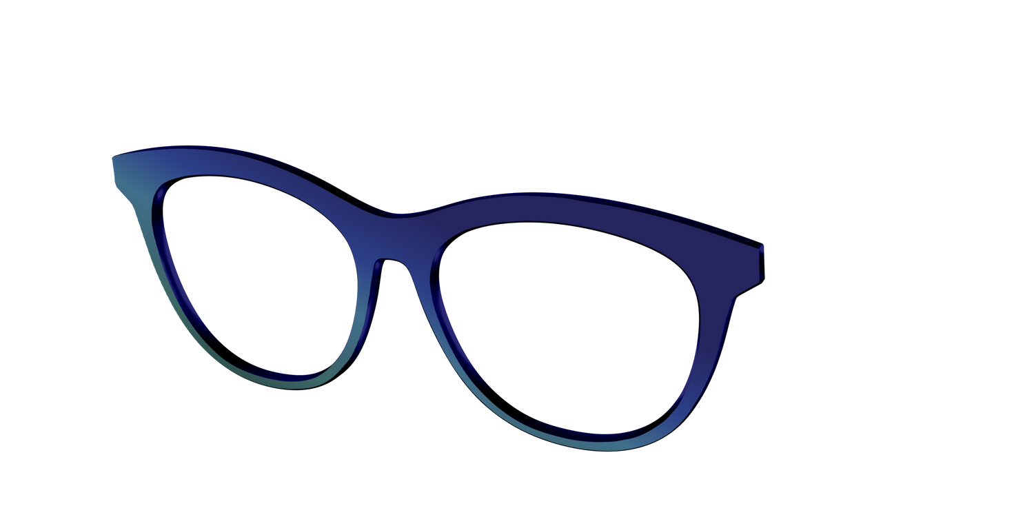 The Peacock Ombre - Angle Top Image - Pair Eyewear