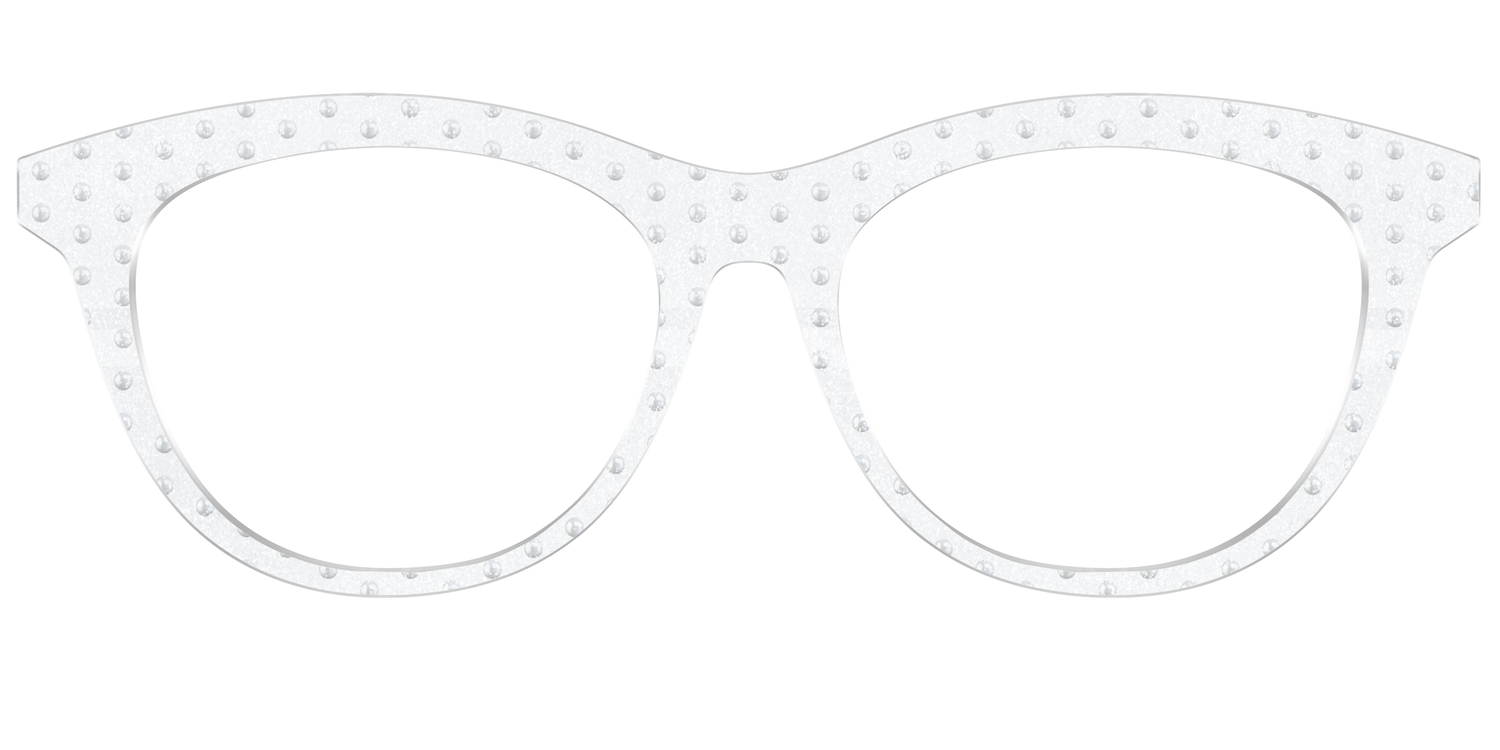 The Pearl Shimmer Polka Dots - Front Top Image - Pair Eyewear