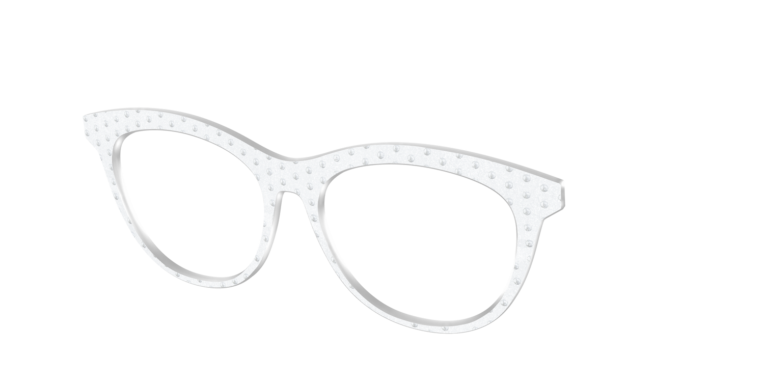 The Pearl Shimmer Polka Dots - Angle Top Image - Pair Eyewear