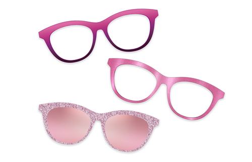 Pink Clear - Set - Pair Eyewear