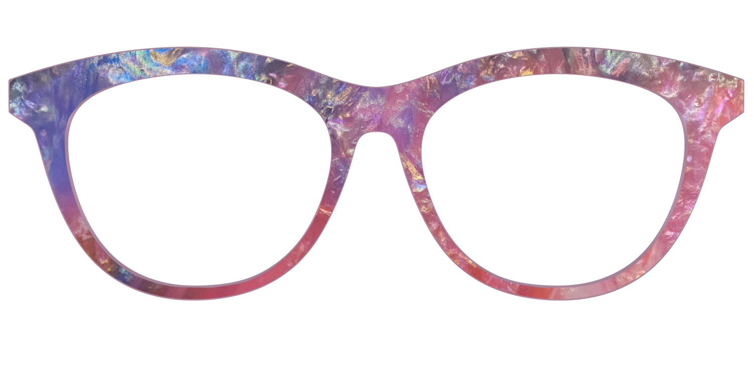 The Pink Nebulous Pearl - Front Top Image - Pair Eyewear