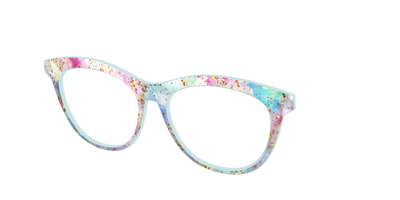 The Pixie Bokeh with Gold Flakes - Angle Top Thumbnail - Pair Eyewear