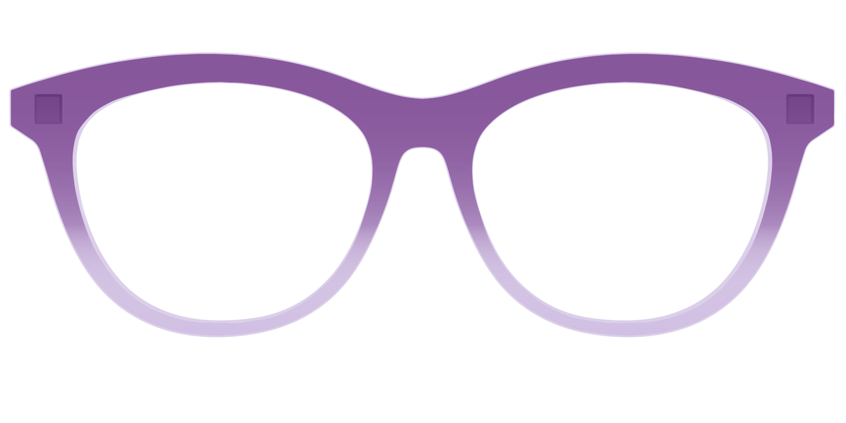 The Plum to Lilac Gradient Crystal - Front Top Image - Pair Eyewear