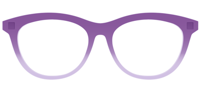The Plum to Lilac Gradient Crystal - Front Top Thumbnail - Pair Eyewear