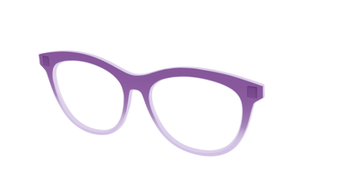 The Plum to Lilac Gradient Crystal - Angle Top Thumbnail - Pair Eyewear