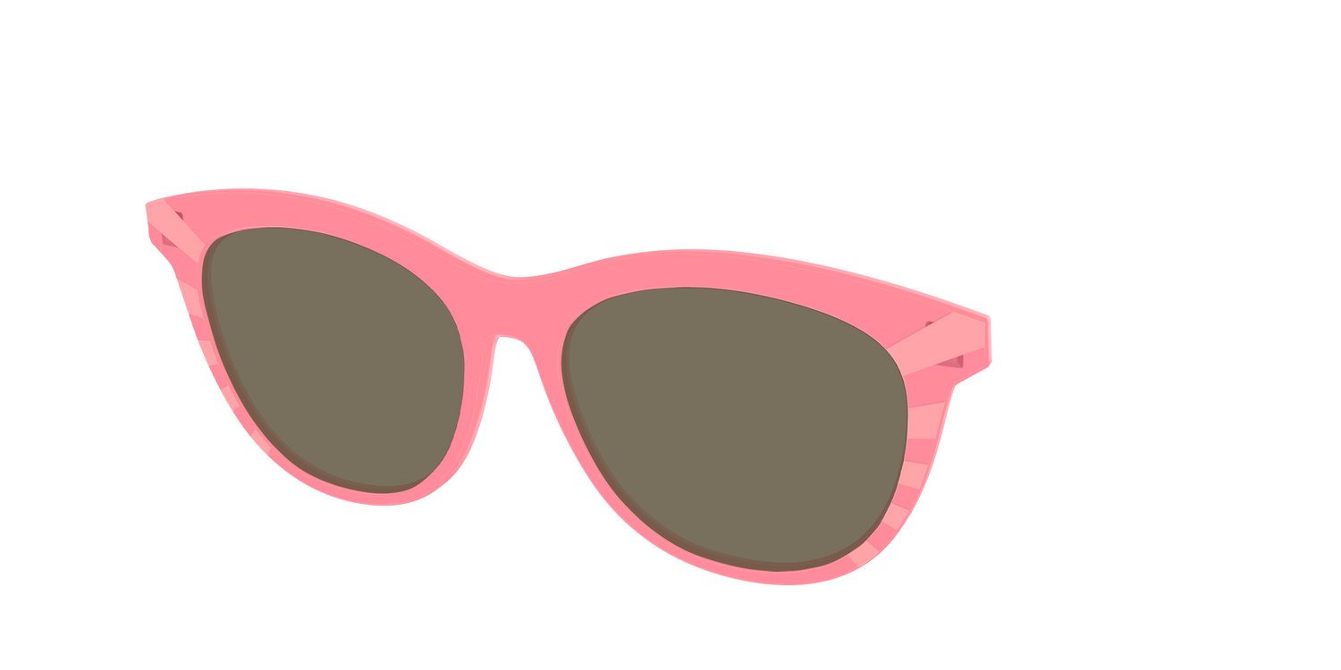 The Polarized Fruit Punch Sunburst Sun Top - Angle Top Image - Pair Eyewear
