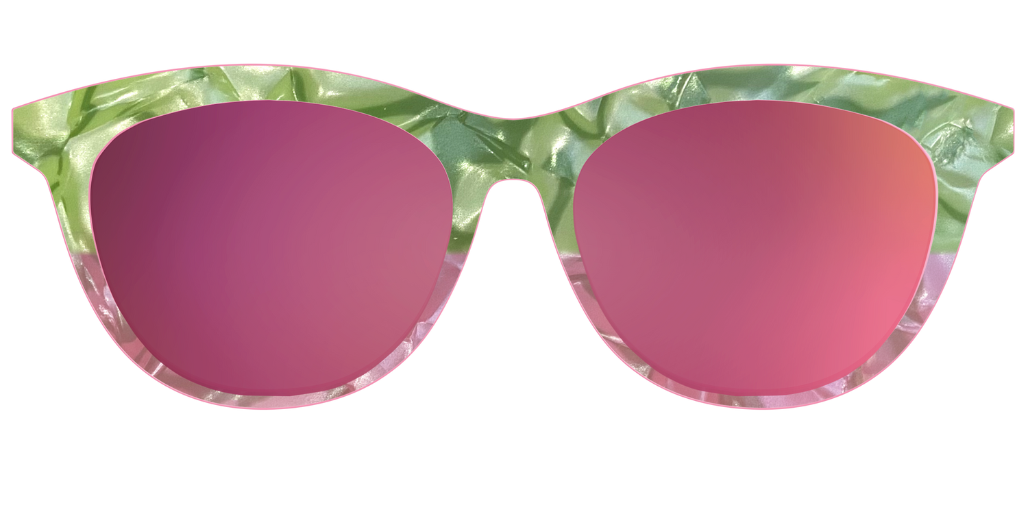 The Polarized Kiwi & Guava Pearl Sun Top - Front Top Image - Pair Eyewear