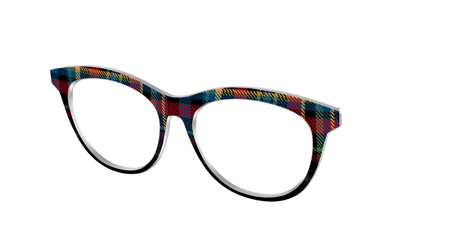 The Principal Plaid - Angle Top Image - Pair Eyewear