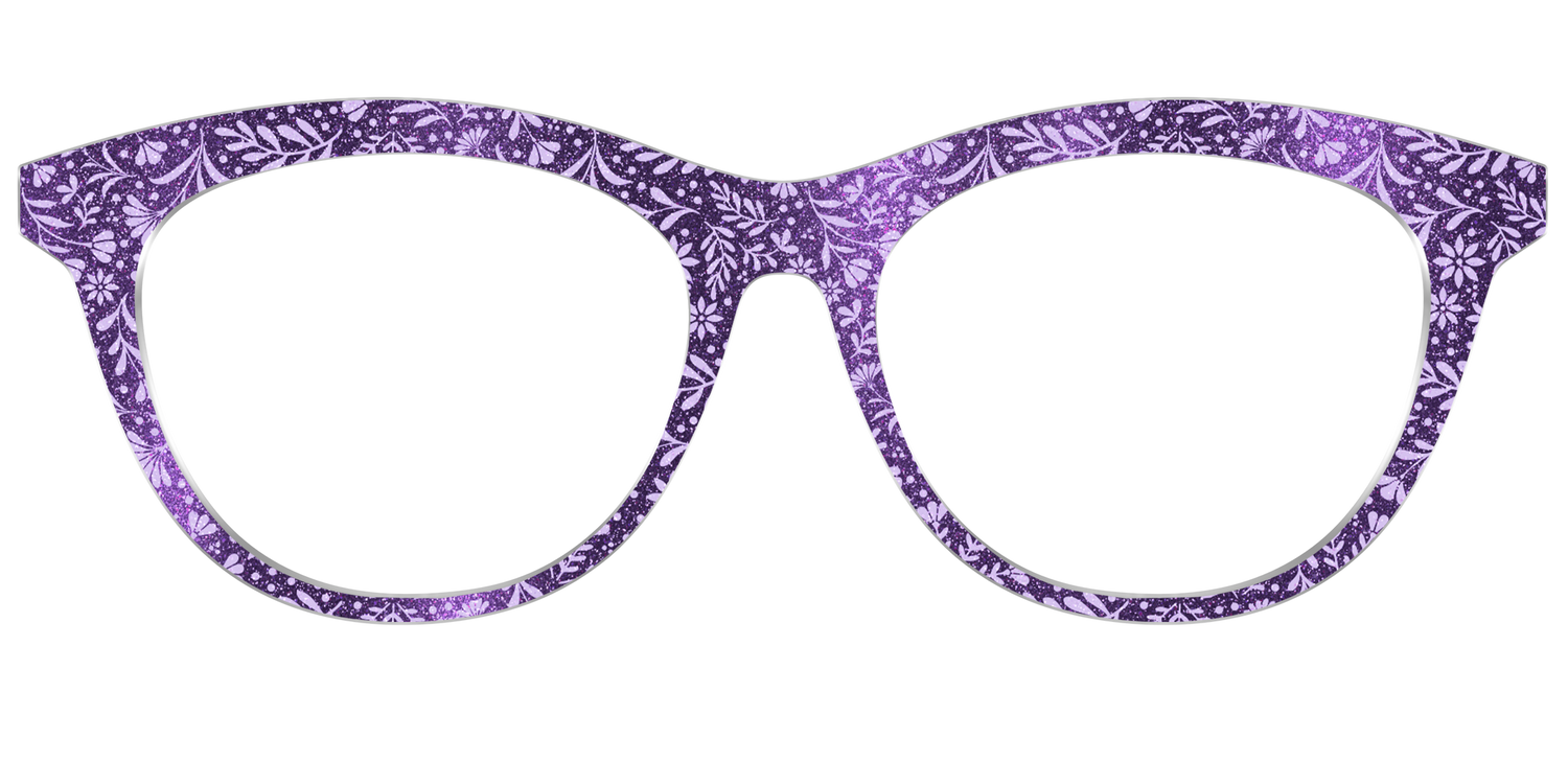 The Purple Shimmer Botanical - Front Top Image - Pair Eyewear