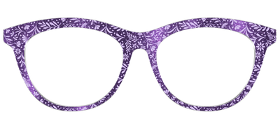 The Purple Shimmer Botanical - Front Top Thumbnail - Pair Eyewear