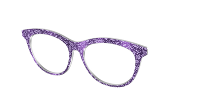 The Purple Shimmer Botanical - Angle Top Thumbnail - Pair Eyewear