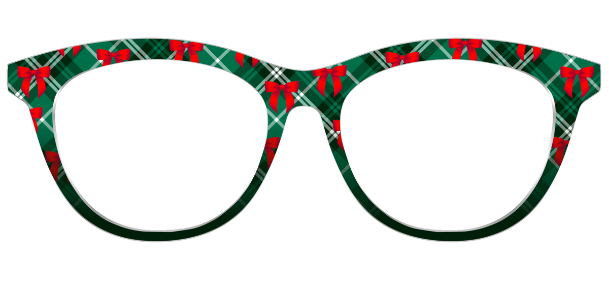 The Ribbon-Clad Plaid - Front Top Image - Pair Eyewear
