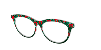 The Ribbon-Clad Plaid - Angle Top Thumbnail - Pair Eyewear