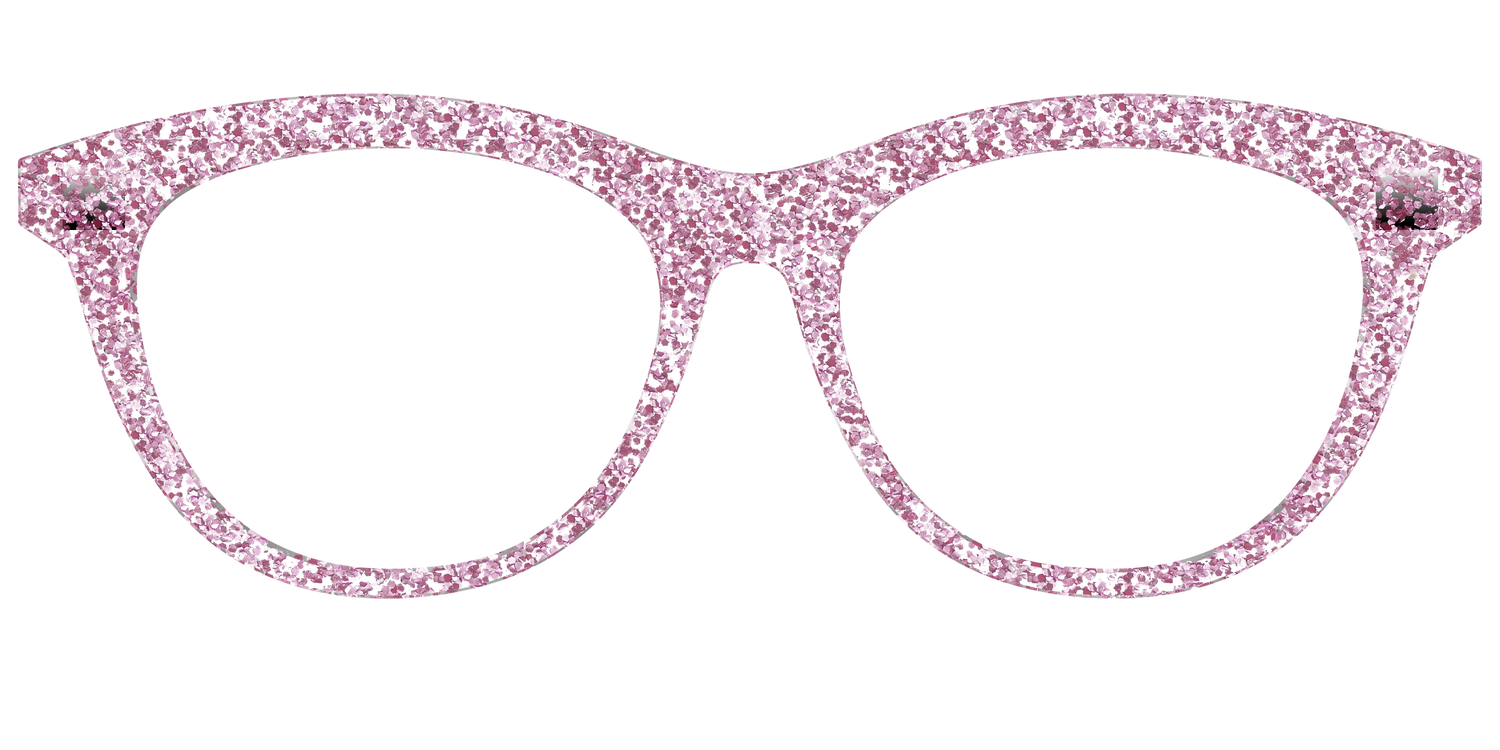 The Rose Gold Sparkle - Front Top Image - Pair Eyewear
