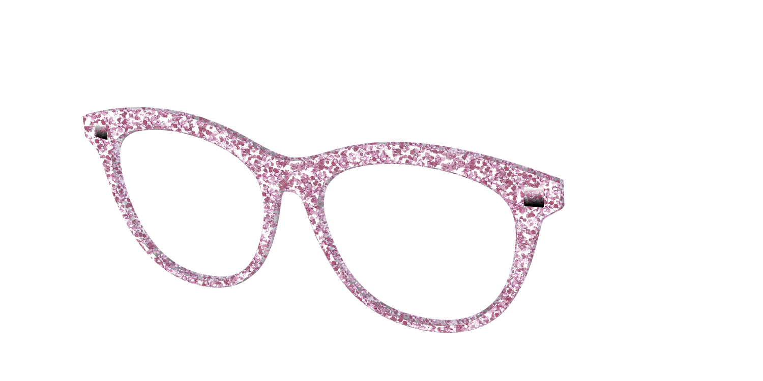 The Rose Gold Sparkle - Angle Top Image - Pair Eyewear