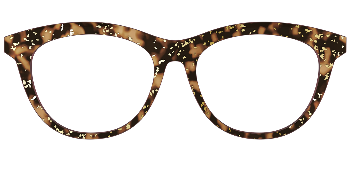 The Sandalwood Tortoise with Gold Foil - Front Top Image - Pair Eyewear