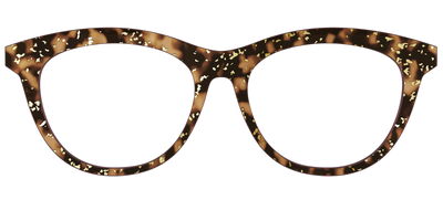 The Sandalwood Tortoise with Gold Foil - Front Top Thumbnail - Pair Eyewear
