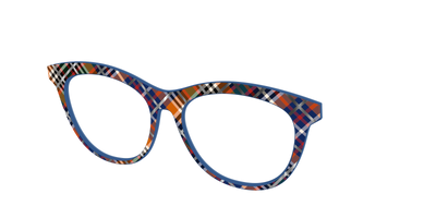 The Scholastic Plaid with Foil - Angle Top Thumbnail - Pair Eyewear