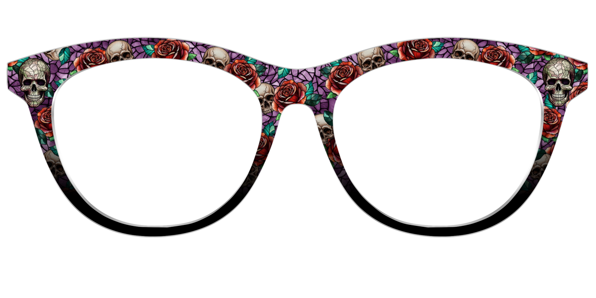 The Skull & Thorn Stained Glass - Front Top Image - Pair Eyewear