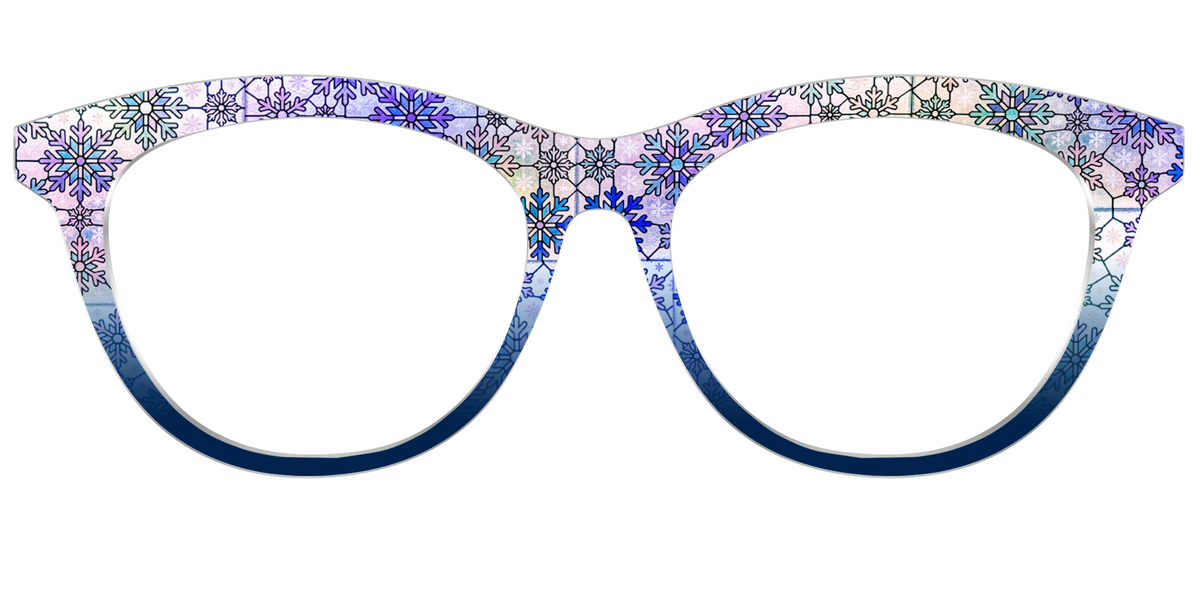 The Snowfall Stained Glass - Front Top Image - Pair Eyewear