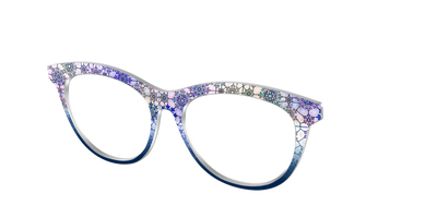 The Snowfall Stained Glass - Angle Top Thumbnail - Pair Eyewear