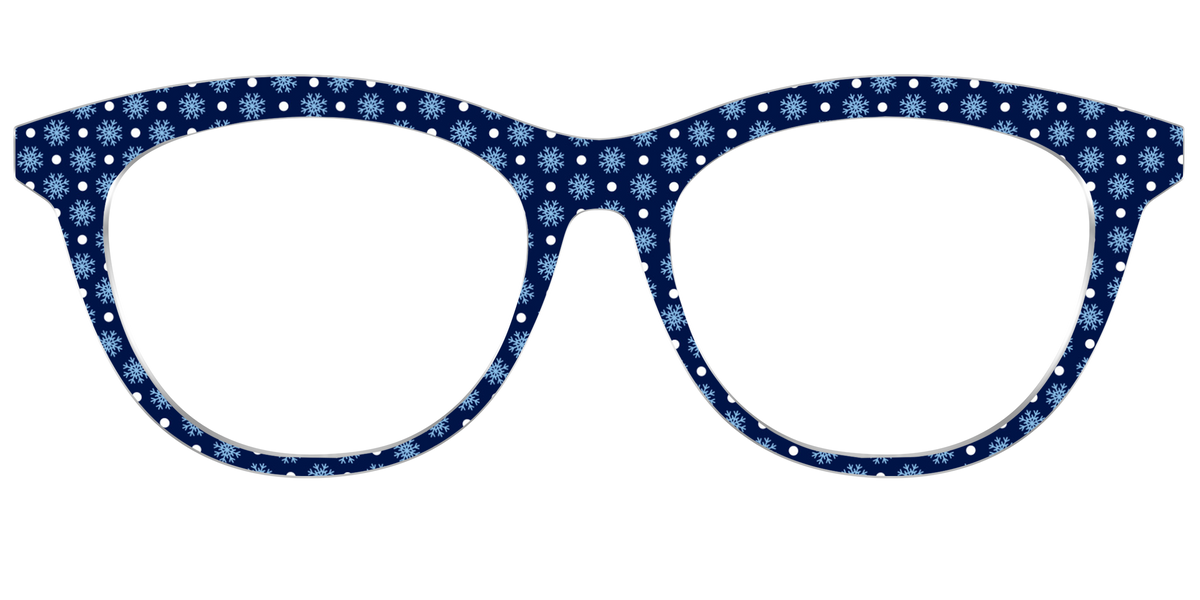 The Snowflake Polka Dot - Front Top Image - Pair Eyewear