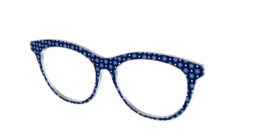 The Snowflake Polka Dot - Angle Top Thumbnail - Pair Eyewear