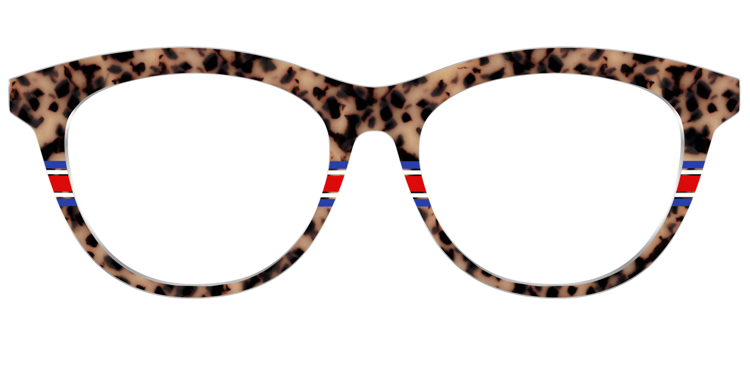 The Spirit Stripe Tortoise - Front Top Image - Pair Eyewear
