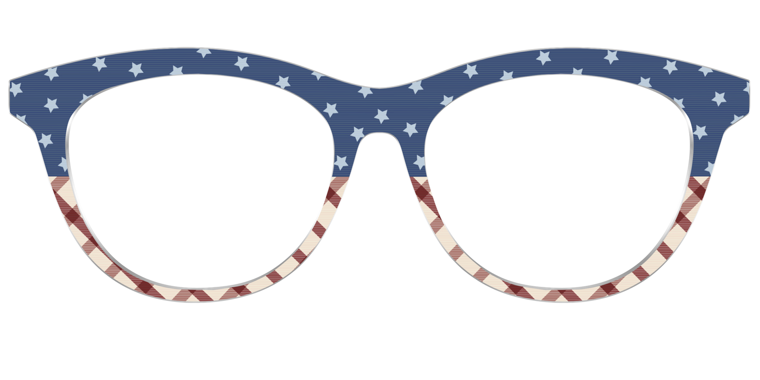 The Starry Gingham Split - Front Top Image - Pair Eyewear