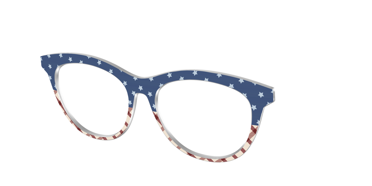 The Starry Gingham Split - Angle Top Image - Pair Eyewear
