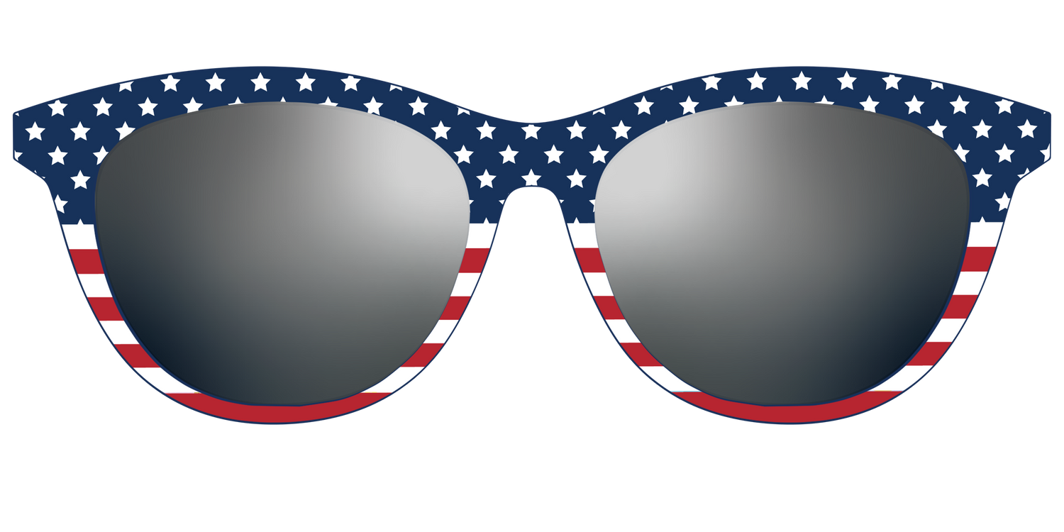 The Polarized Stars & Stripes Sun Top - Front Top Image - Pair Eyewear