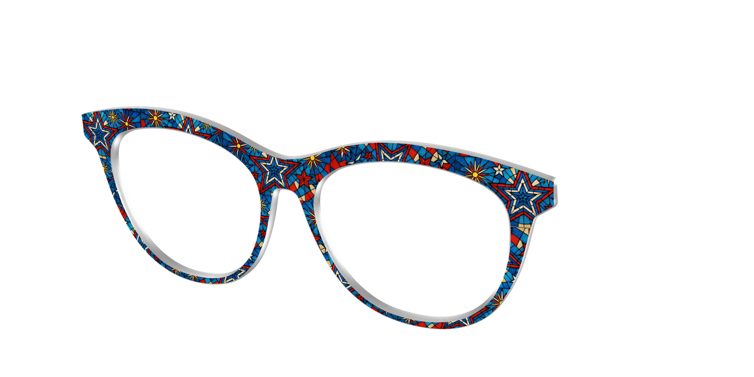The Star-Spangled Stained Glass - Angle Top Image - Pair Eyewear
