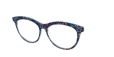 The Star-Spangled Stained Glass - Angle Top Thumbnail - Pair Eyewear