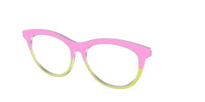 The Sweet Pea & Chartreuse Split - Angle Top Thumbnail - Pair Eyewear