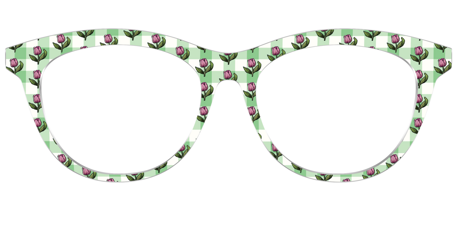 The Tulip Gingham - Front Top Image - Pair Eyewear