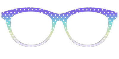 The Violet to Thistle Gradient Polka Dot - Front Top Thumbnail - Pair Eyewear